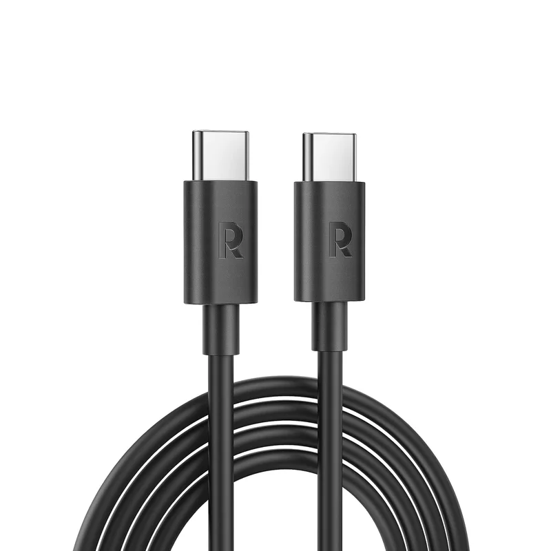 كابل شحن USB-C إلى USB-C من RAVPower بطول 1 متر وبقدرة 60 واط