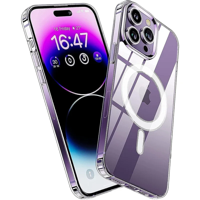 كفر ماجسيف آيفون 14 برو رفيع شفاف من YoYoTech