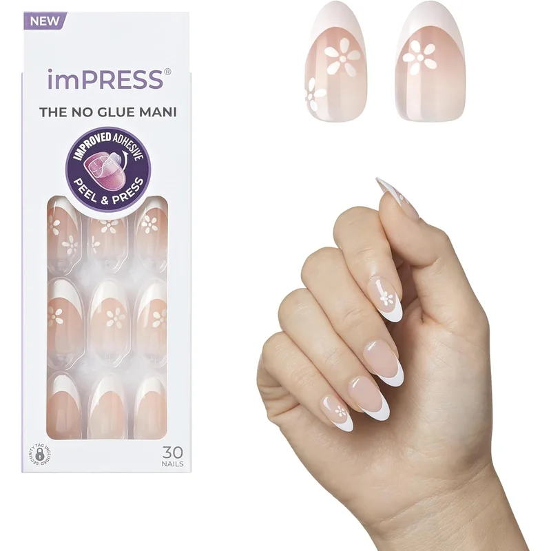 أظافر ضغط فرنسية من imPRESS بدون غراء