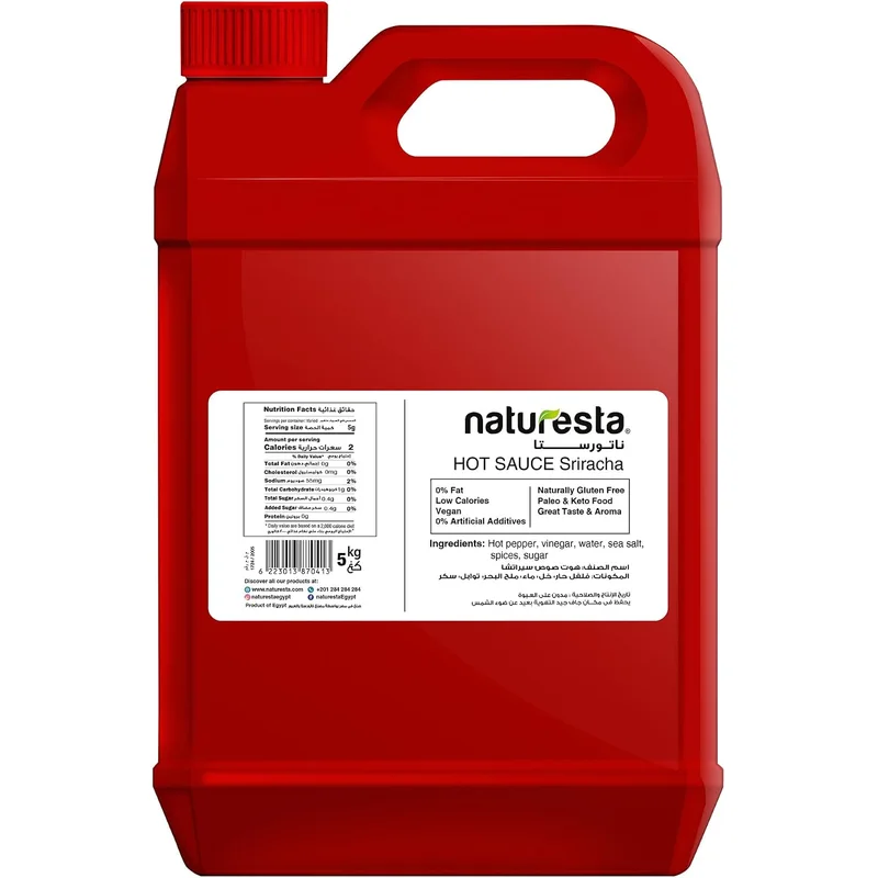 صلصة سريراتشا الحارة من Naturesta - 5 كجم