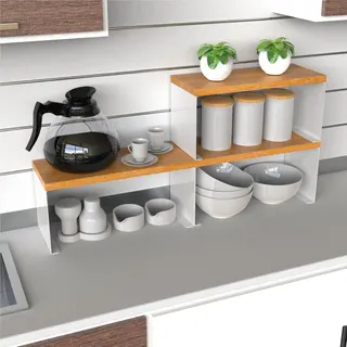رف مطبخ خشبي قابل للتكديس من Home Front