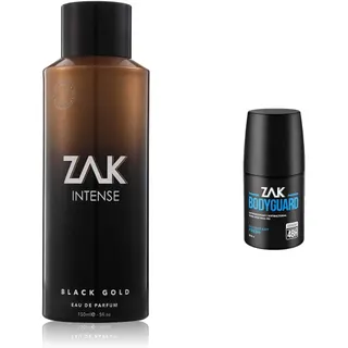 عطر ZAK Intense Black Gold للرجال 150 مل مع رول-أون مجاني
