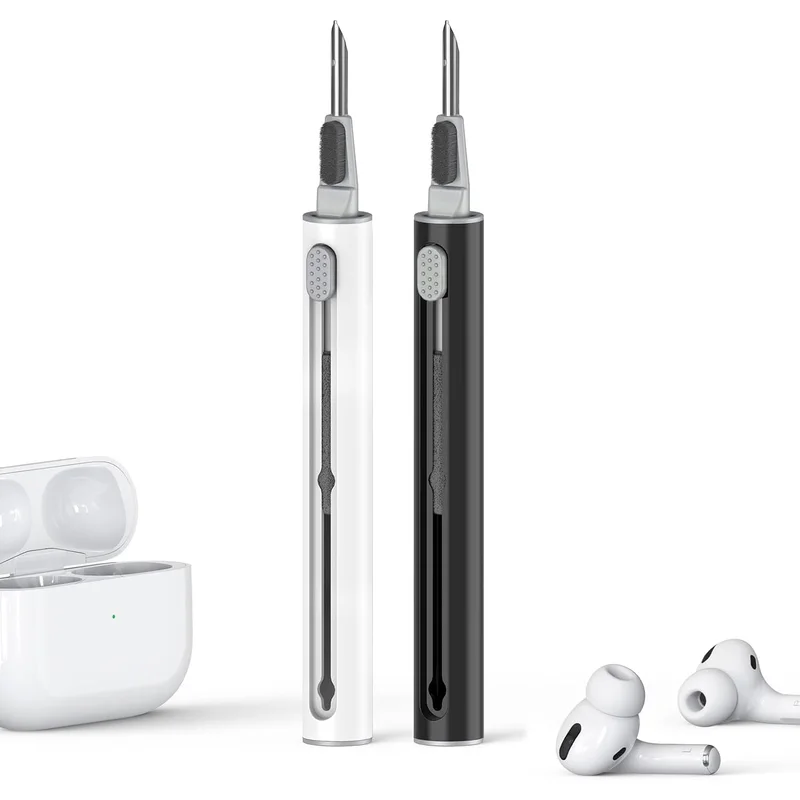 طقم تنظيف سماعات AirPods بشكل قلم مع فرشاة ناعمة