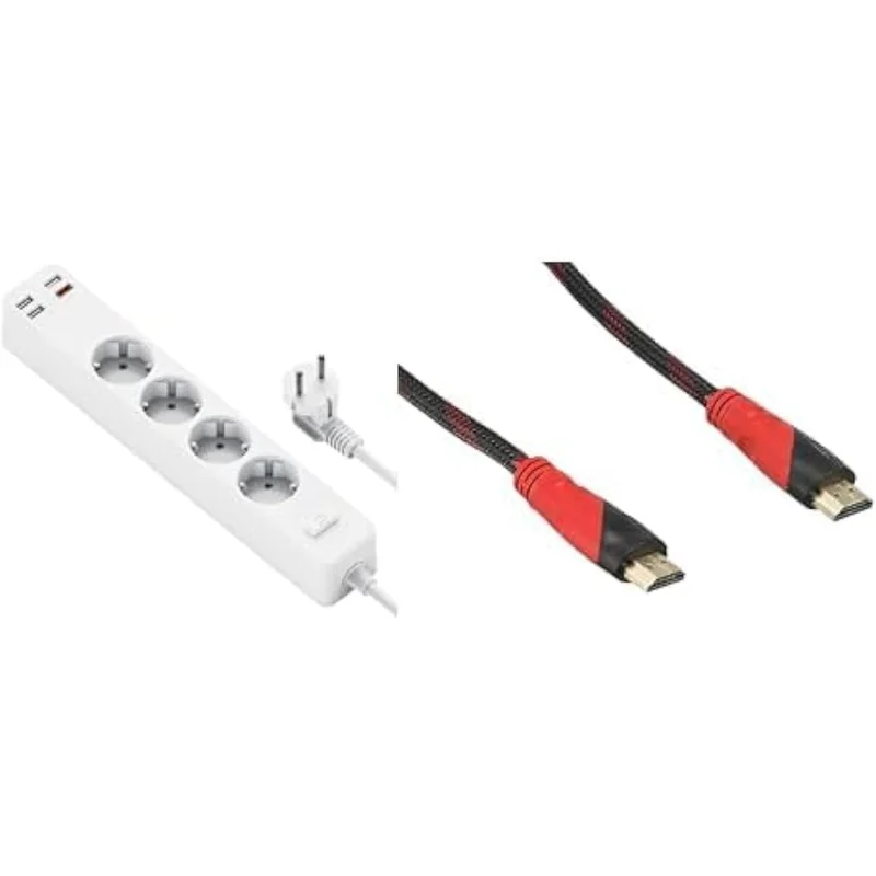مشترك كهرباء ذكي من WIWU بمنفذ USB و 4 مخارج