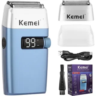 ماكينة حلاقة كهربائية للرجال من KEMEI مقاومة للماء
