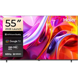 هاير تلفزيون جوجل ذكي 55 بوصة 4K UHD 60 هرتز