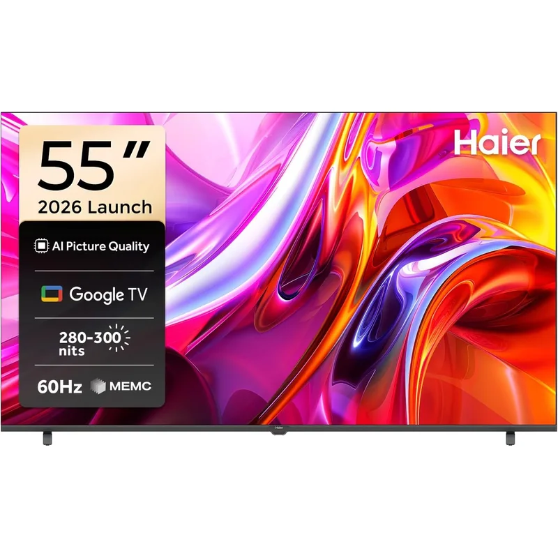 هاير تلفزيون جوجل ذكي 55 بوصة 4K UHD 60 هرتز