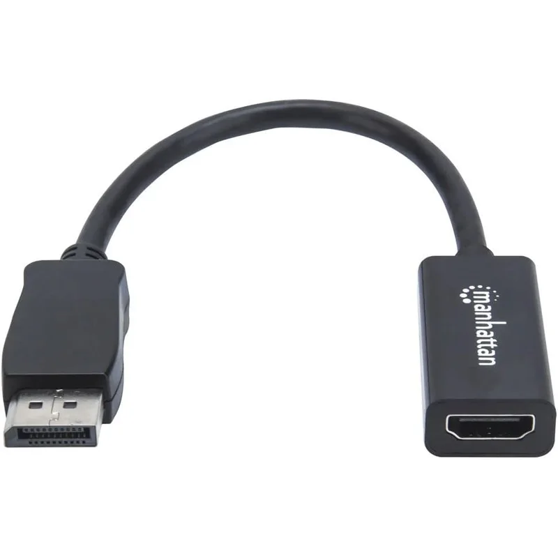 محول Display Port إلى HDMI من Manhattan بدقة 1080p أسود