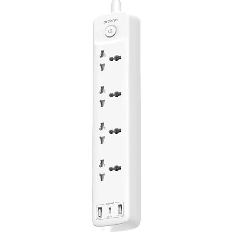 مشترك كهرباء Oraimo بـ 4 مخارج و3 منافذ USB