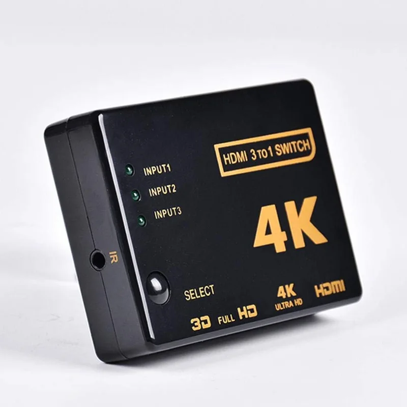 موزع HDMI 3 في 1 داعم 4K