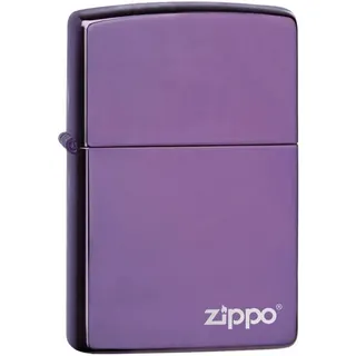 ولاعة Zippo أصلية باللون الأرجواني اللامع
