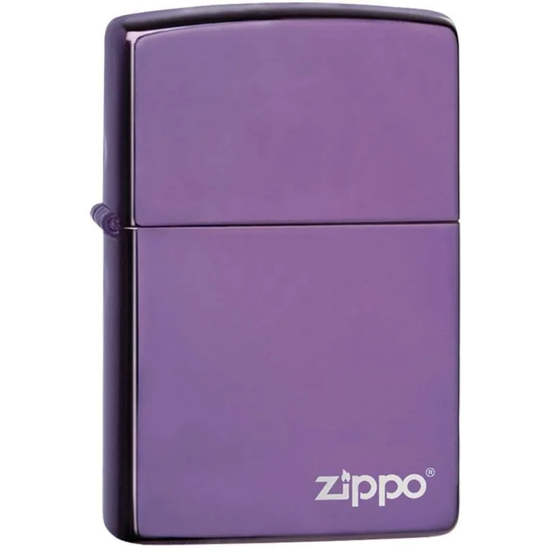 ولاعة Zippo أصلية باللون الأرجواني اللامع