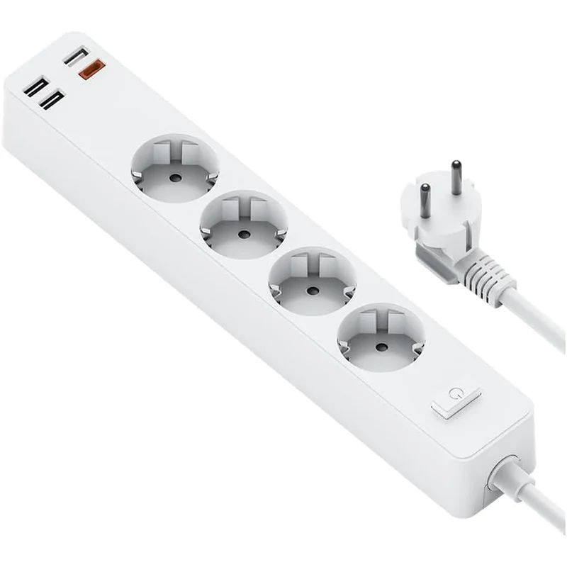 مشترك كهرباء ذكي WiWU U01 بـ 4 منافذ USB وشحن سريع