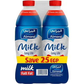 حليب سائل من المراعي سادة عبوة 4 قطع
