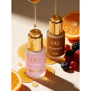 سيروم حمض الهيالورونيك وفيتامين C من HG Aesthetics