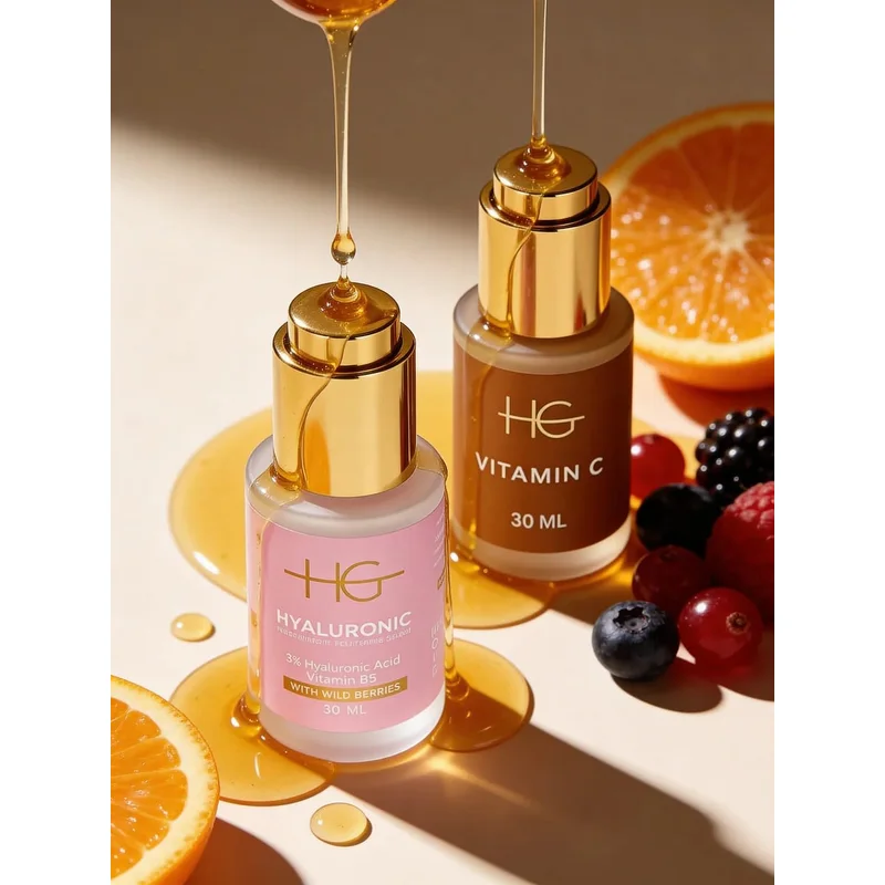 سيروم حمض الهيالورونيك وفيتامين C من HG Aesthetics