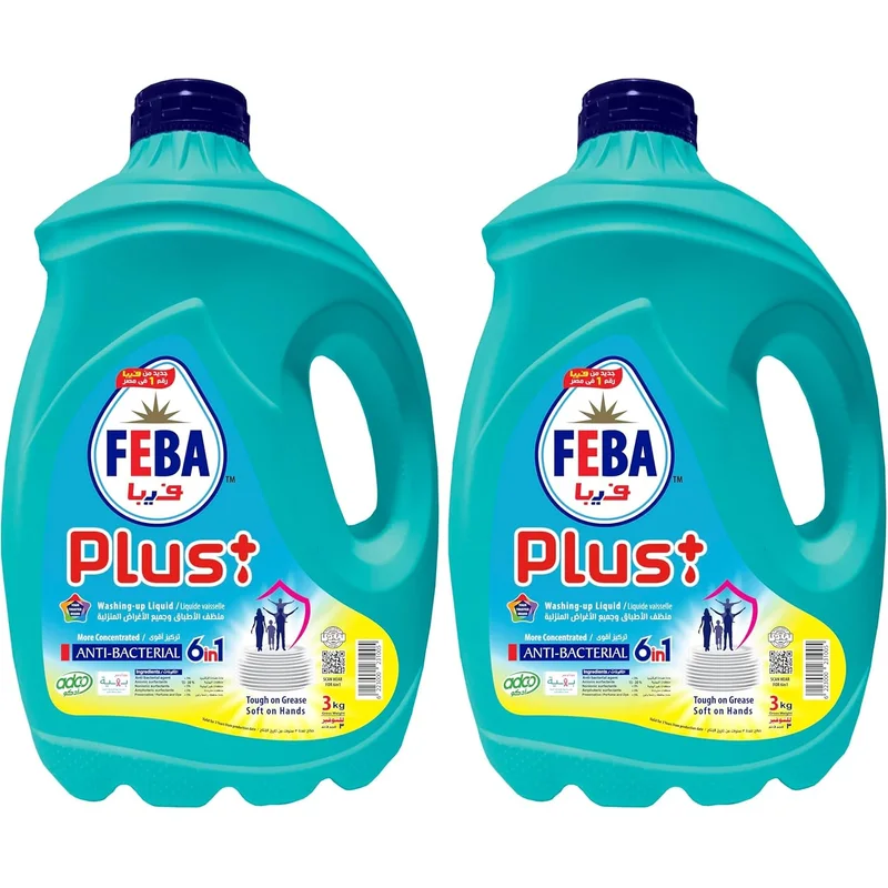 منظف متعدد الأغراض من Feba سعة 3 كجم مضاد للبكتيريا
