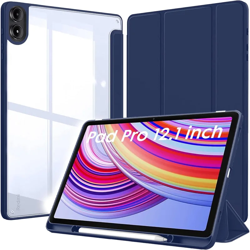 غطاء حماية هجين لتابلت Redmi Pad Pro 12.1 مع حامل قلم