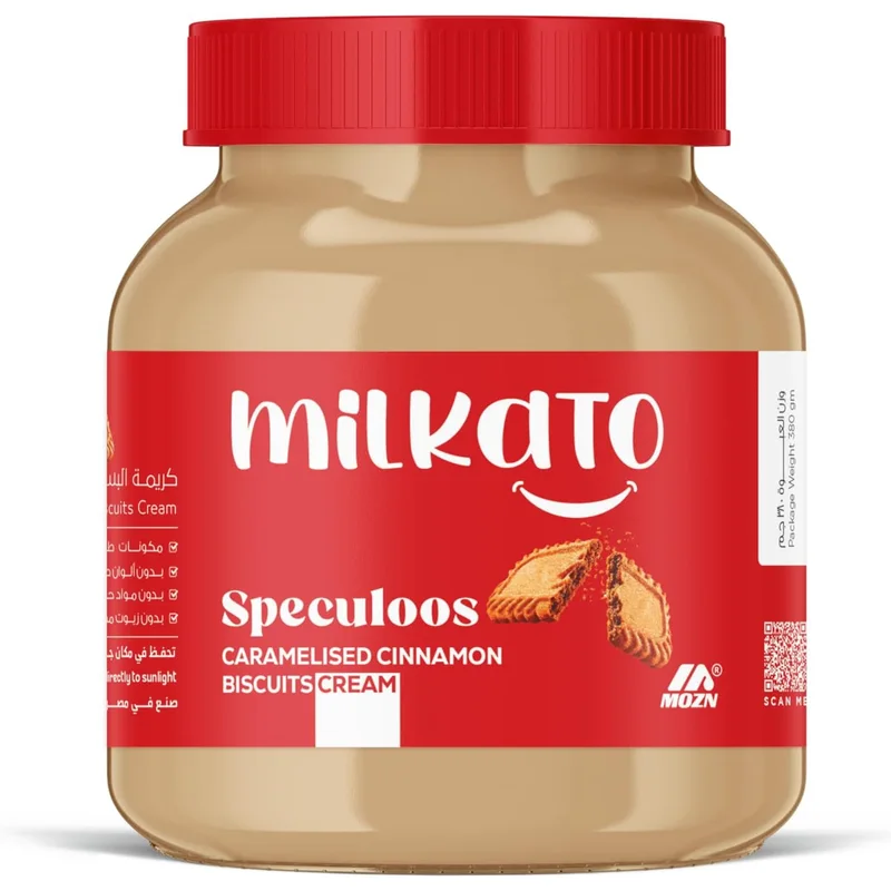 شوكولاتة سبيكولوس بالقرفة والكراميل من Milkato 380 جم