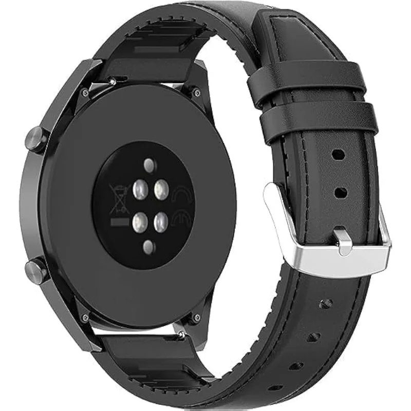 سوار ساعة من الجلد والسيليكون مقاس 20 ملم متوافق مع Amazfit GTS 4