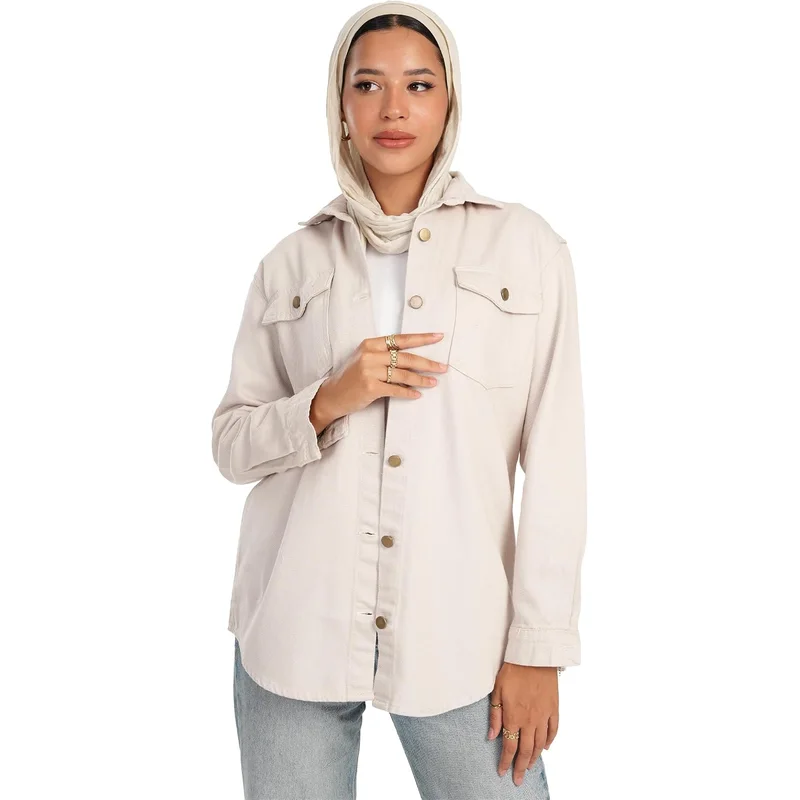 قميص نسائي قطني جاكار من CARINA