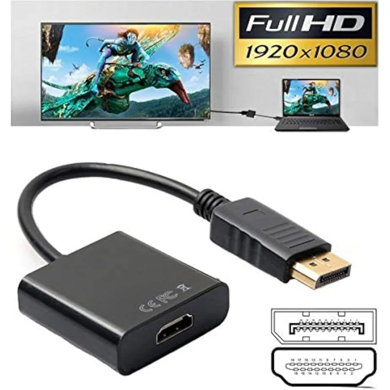 محول DisplayPort إلى HDMI للشاشات واللابتوب من Generic