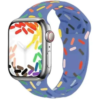 سوار ساعة سيليكون ملون متوافق مع iWatch Ultra - 49mm