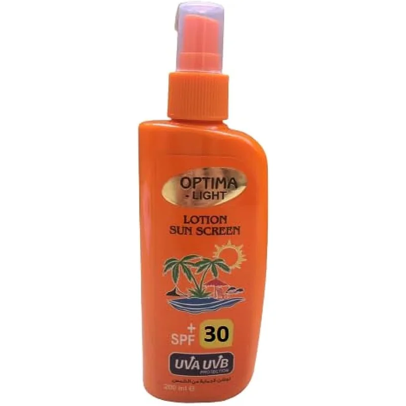 لوشن واقي شمس أوبتيما SPF 30 بتركيبة مرطبة 200 مل