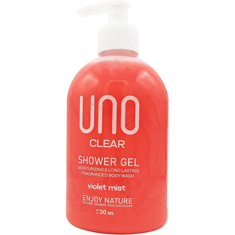 جل استحمام كريمي برائحة البنفسج من UNO Clear - 500 مل