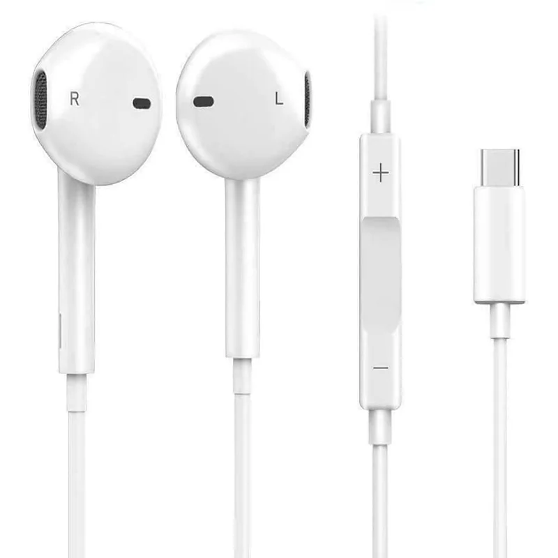 سماعات رأس سلكية بمنفذ USB-C مع مايك وعزل للضوضاء