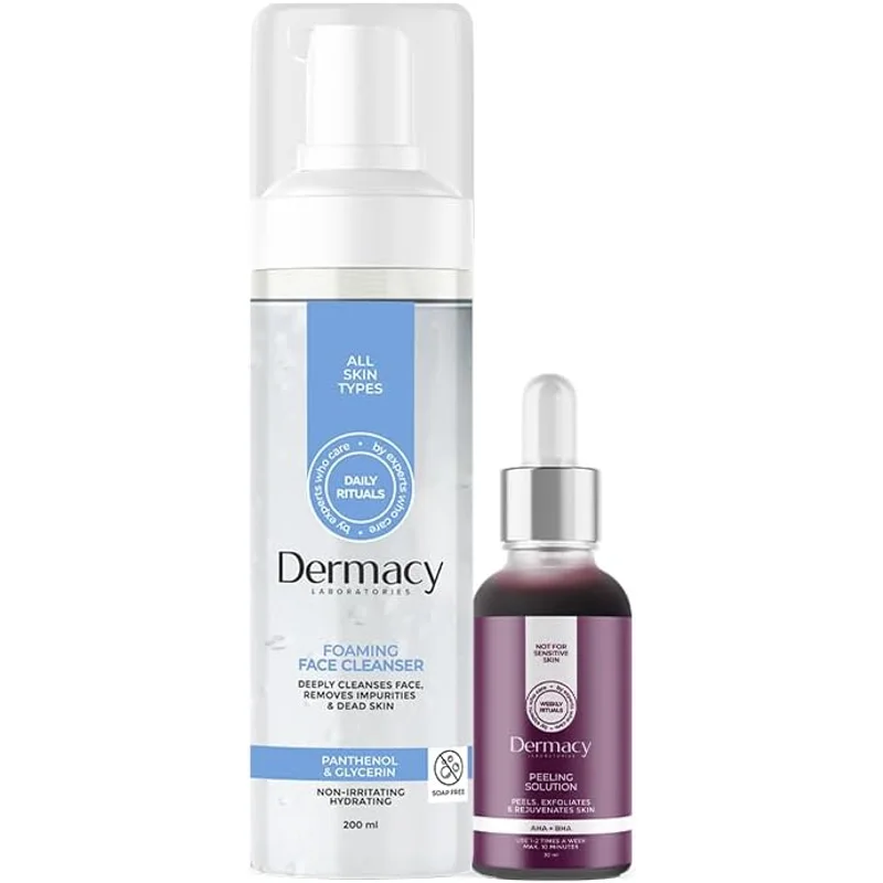 مجموعة تقشير وتنظيف البشرة من Dermacy