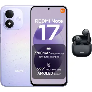 هاتف ريدمي نوت 17 الجيل الرابع 8G+256G بلون ارجواني سماوي