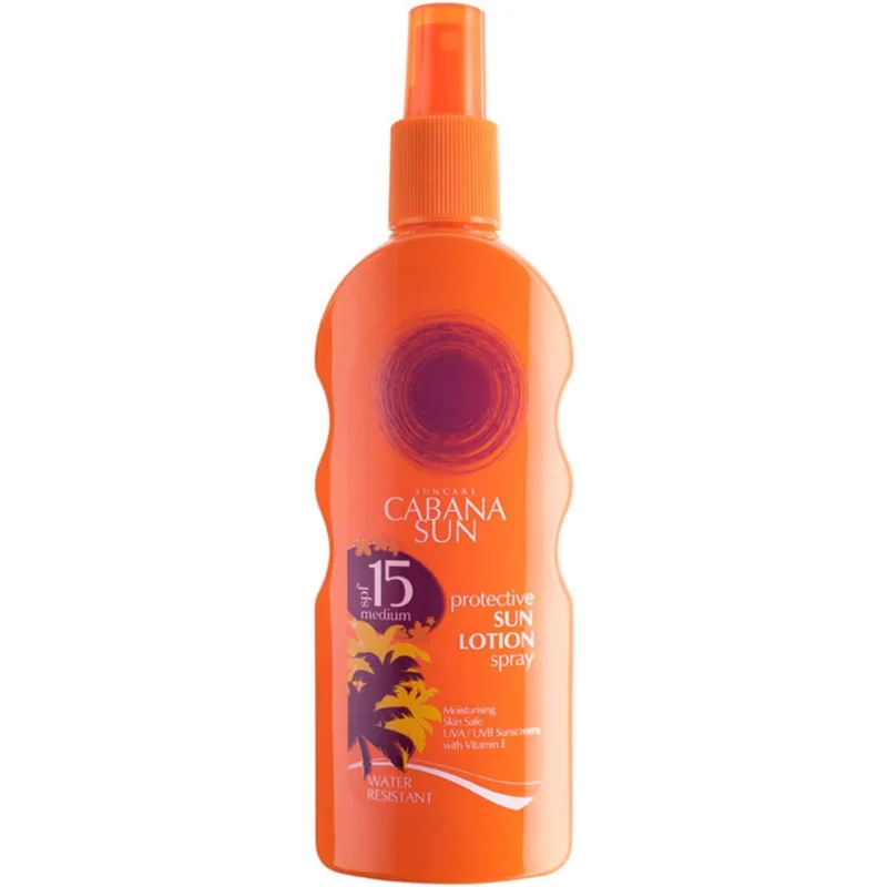 بخاخ واقي شمس Cabana Sun SPF15 مقاوم للماء 200مل