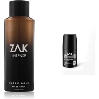 عطر ZAK Intense Black Gold EDP 150 مل مع مزيل عرق مجاني