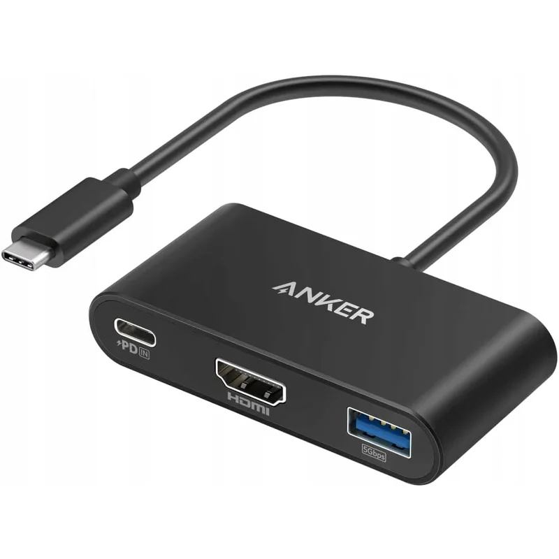 موزع USB C من Anker بمنفذ HDMI وشحن 100 واط
