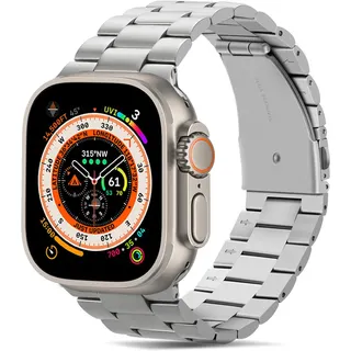 سوار ساعة ستانلس ستيل معدني بديل لساعات Apple Watch