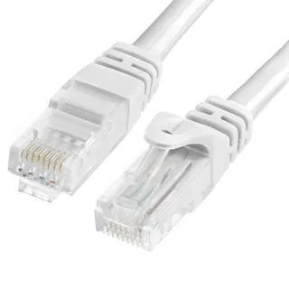 كابل شبكة Cat 6 بطول 15 متر أبيض RJ45