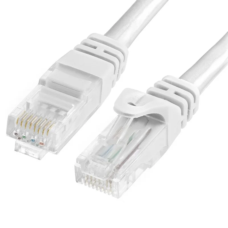 كابل شبكة Cat 6 بطول 15 متر أبيض RJ45