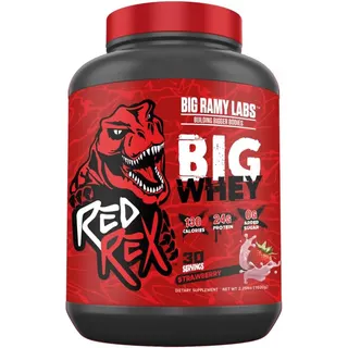 مسحوق بروتين مصل اللبن من Red Rex بيج وي بنكهة الفراولة