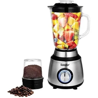 خلاط سوبر 2 في 1 من سونيفر SF-8097 بوعاء زجاجي