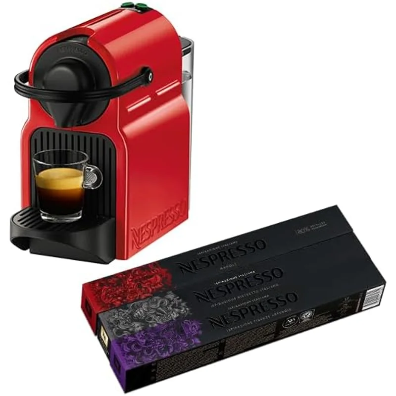 ماكينة قهوة من Nespresso مع 30 كبسولة مجانية