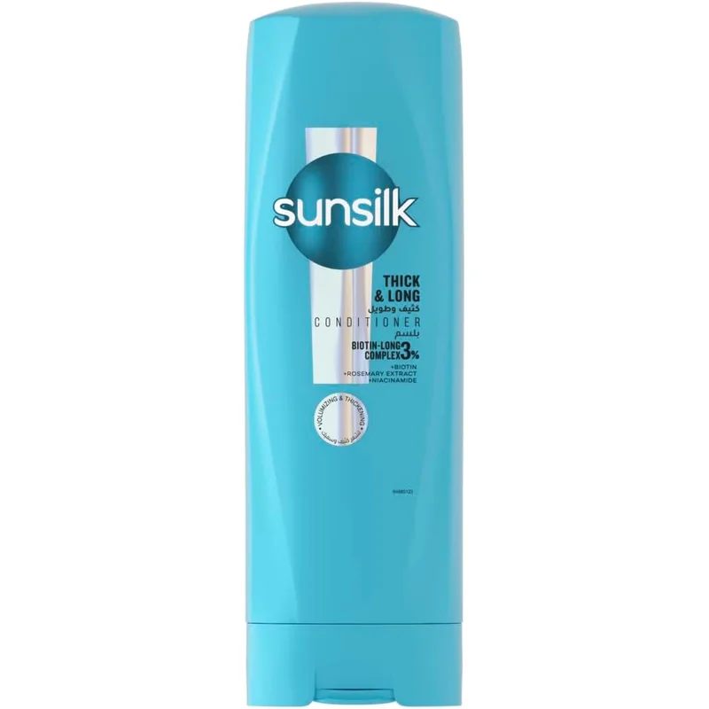 بلسم Sunsilk بالبيوتين وزيت الخروع للشعر الكثيف والطويل 350 مل