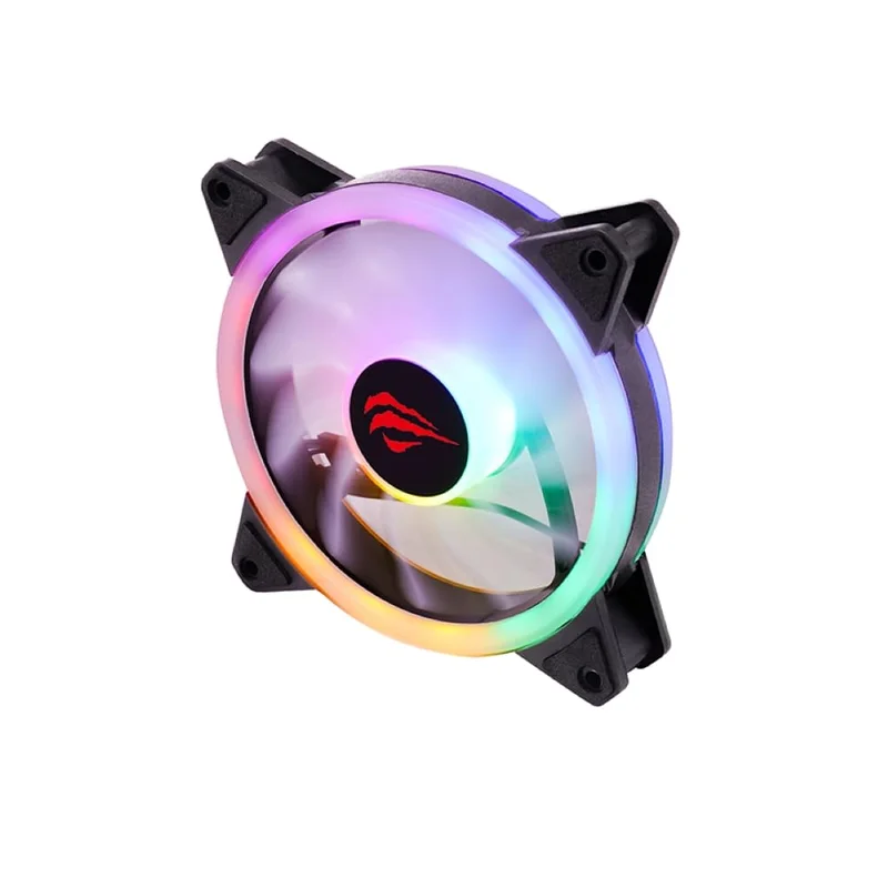 مروحة تبريد RGB لهيكل الكمبيوتر من هافيت مقاس 120 ملم