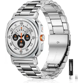 سوار ستانلس ستيل لساعة Galaxy Watch 7 Ultra من Olytop
