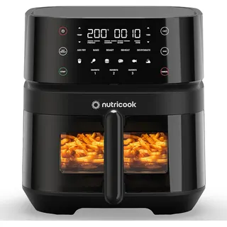 قلاية هوائية Nutricook سعة 5.7 لتر بقوة 1700 وات بنافذة شفافة
