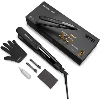 مكواة شعر بالبخار من Rush Brush X5 أسود