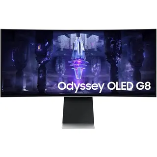 شاشة ألعاب منحنية OLED من سامسونج Odyssey G8 مقاس 34 بوصة