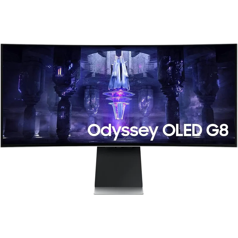 شاشة ألعاب منحنية OLED من سامسونج Odyssey G8 مقاس 34 بوصة