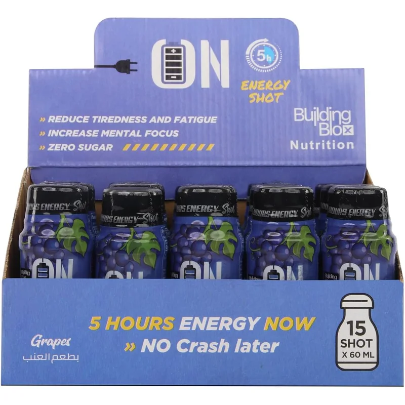 مشروب طاقة عنب قبل التمرين من ON Energy Shot