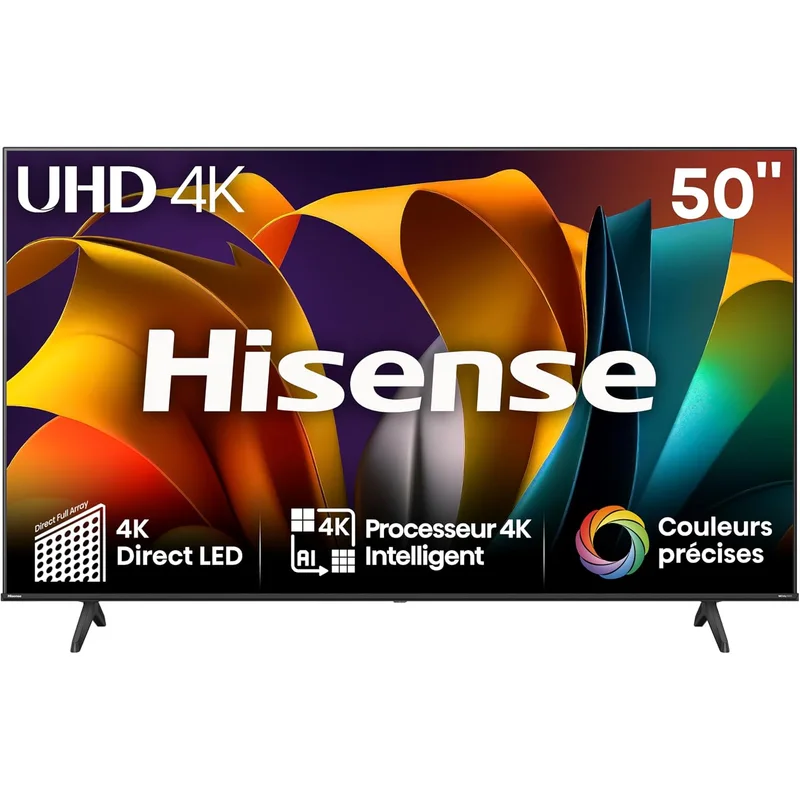 تلفزيون ذكي 50 بوصة 4K من هايسينس مع دولبي فيجن